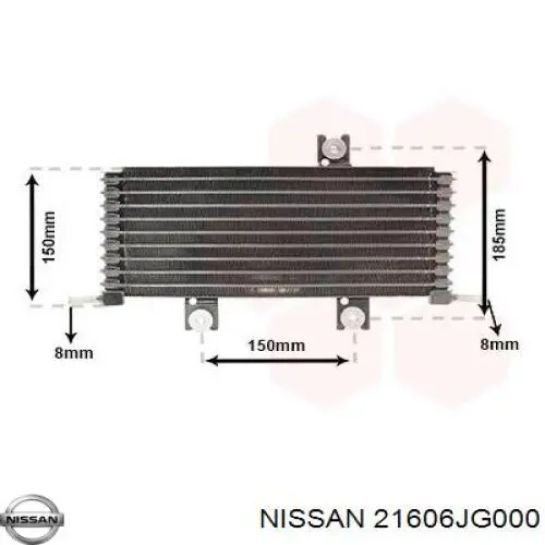 Radiador de esfriamento, Caixa Automática de Mudança Nissan/Infiniti 21606JG000 preço, a partir de 157,92 USD