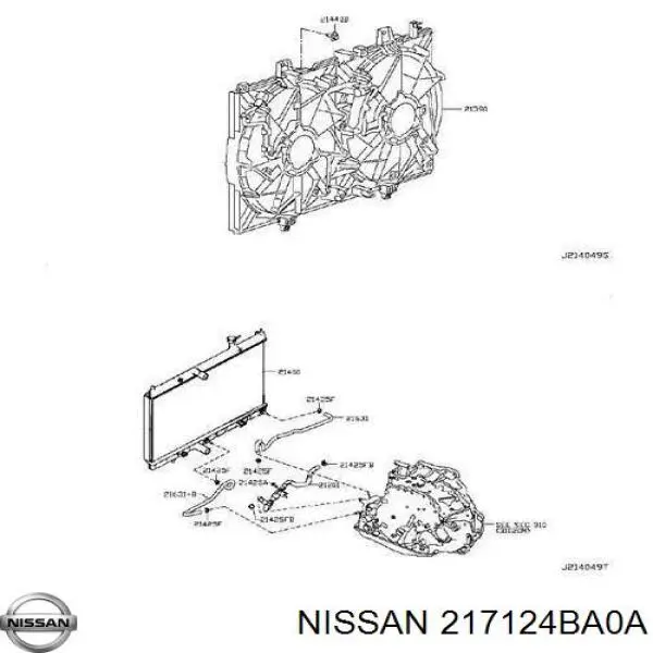 217124BA0A Nissan/Infiniti Tampa (tampão) do radiador