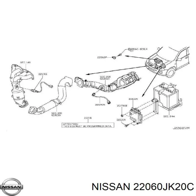 Sensor de detonação Nissan/Infiniti 22060JK20C preço, a partir de 123,54 USD