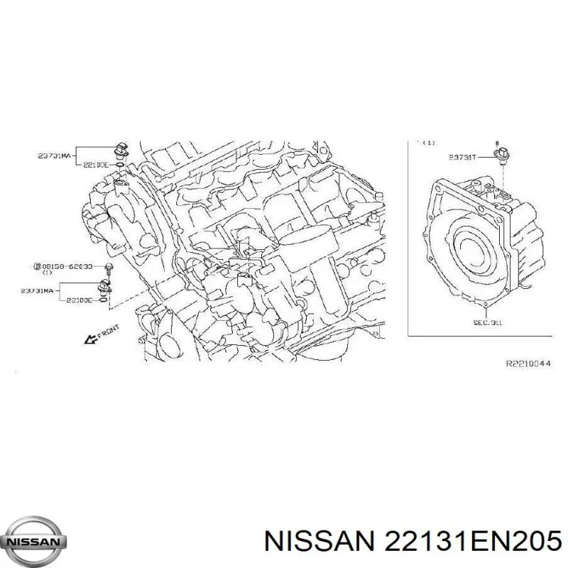  Nissan/Infiniti 22131EN205 preço, a partir de 2,56 USD
