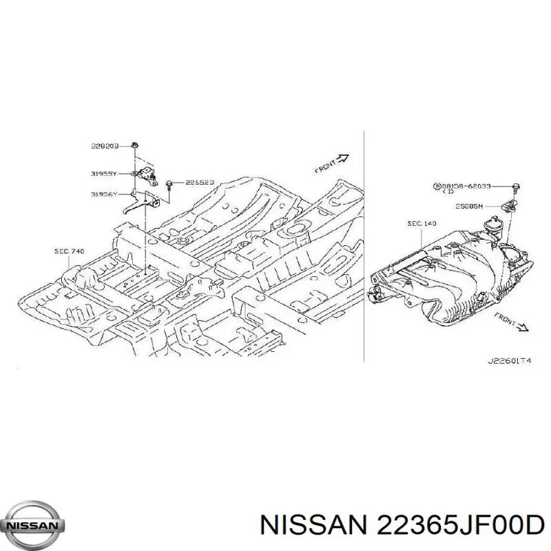 Sensor de pressão dos gases de escape Nissan/Infiniti 22365JF00C preço, a partir de 52,35 USD