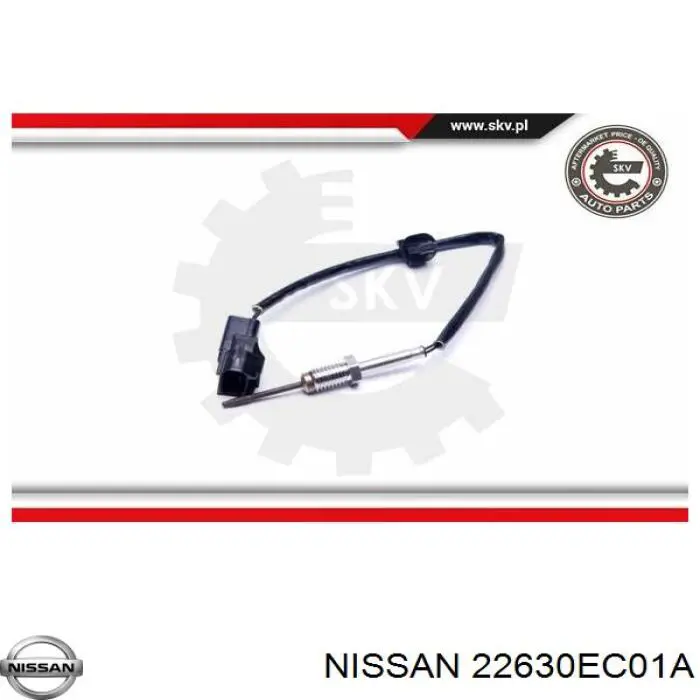 Sensor de temperatura dos gases de escape (GE), depois de catalisador Nissan/Infiniti 22630EC01A preço, a partir de 62,66 USD