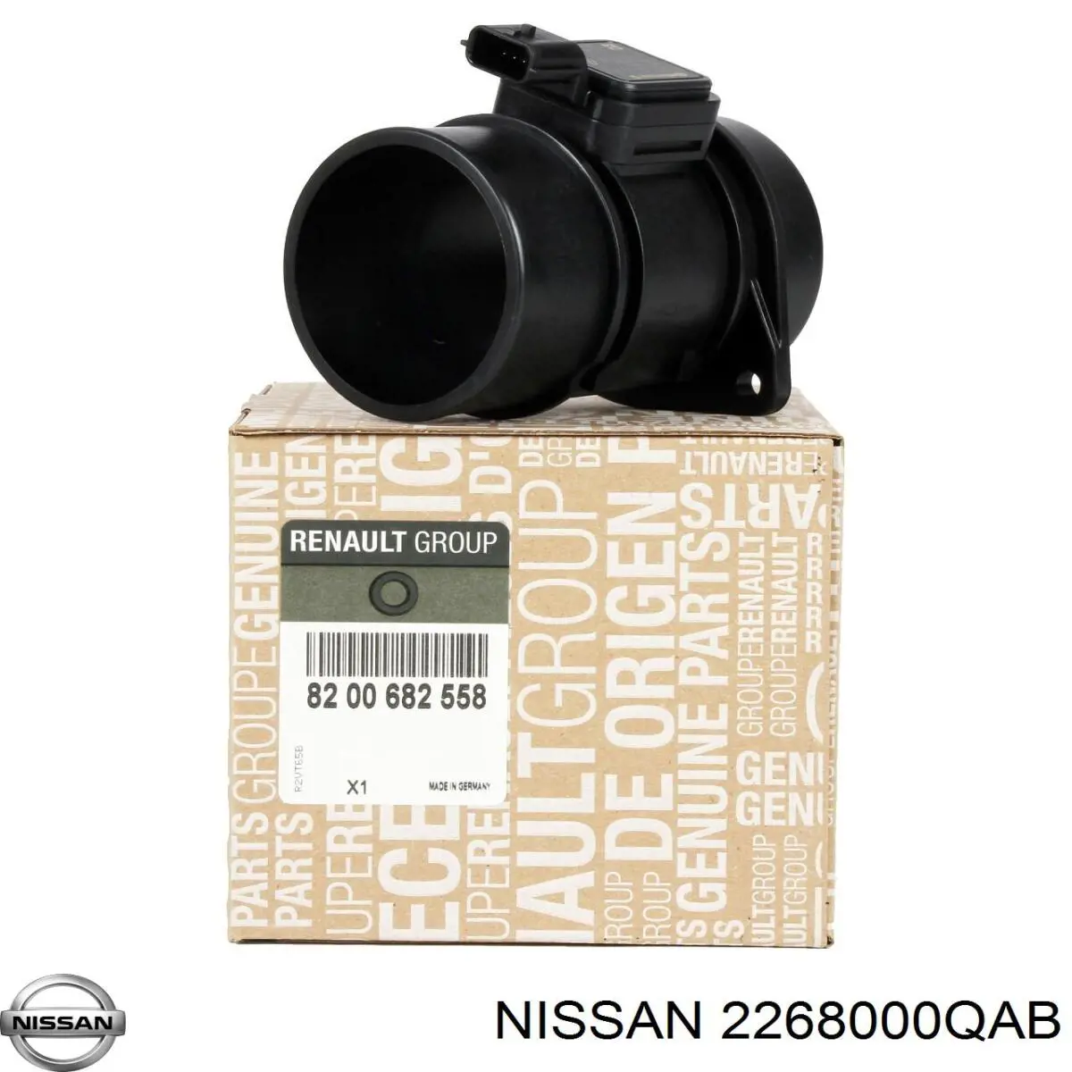 Sensor de fluxo (consumo) de ar, medidor de consumo M.A.F. - (Mass Airflow) Nissan/Infiniti 2268000QAB preço, a partir de 62,99 USD