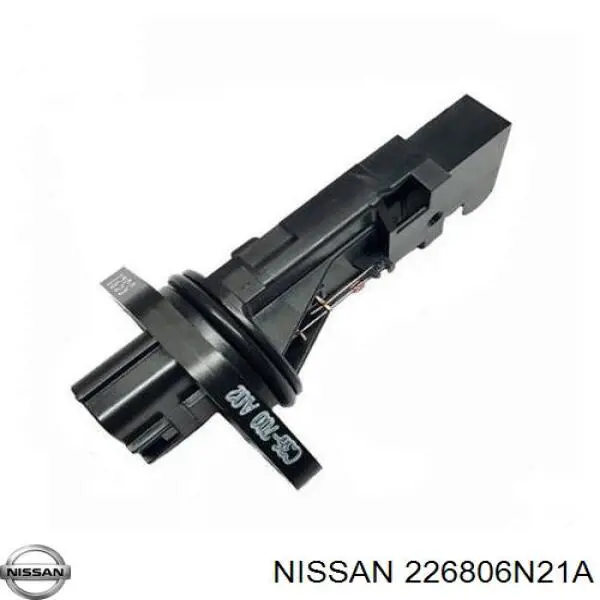 226806N21A Nissan/Infiniti Sensor de fluxo (consumo) de ar, medidor de consumo M.A.F. - (Mass Airflow)
