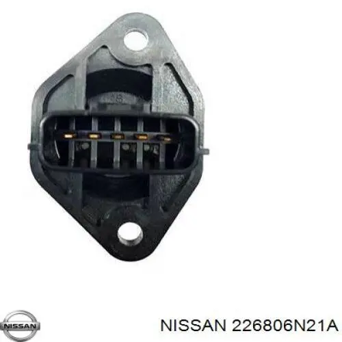 Sensor de fluxo (consumo) de ar, medidor de consumo M.A.F. - (Mass Airflow) 226806N21A Nissan/Infiniti