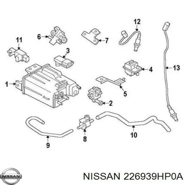 Sonda lambda, sensor de oxigênio até o catalisador Nissan/Infiniti 226939HP0A preço, a partir de 102,93 USD