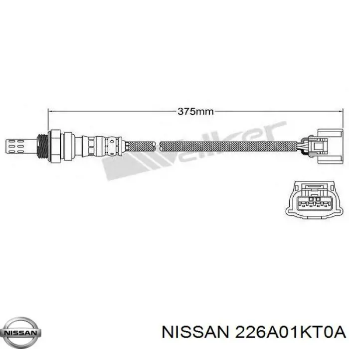 Sonda lambda, sensor de oxigênio até o catalisador Nissan/Infiniti 226A01KT0A preço, a partir de 67,22 USD