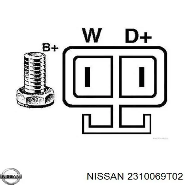 Gerador Nissan/Infiniti 2310069T02 preço, a partir de 330,03 USD