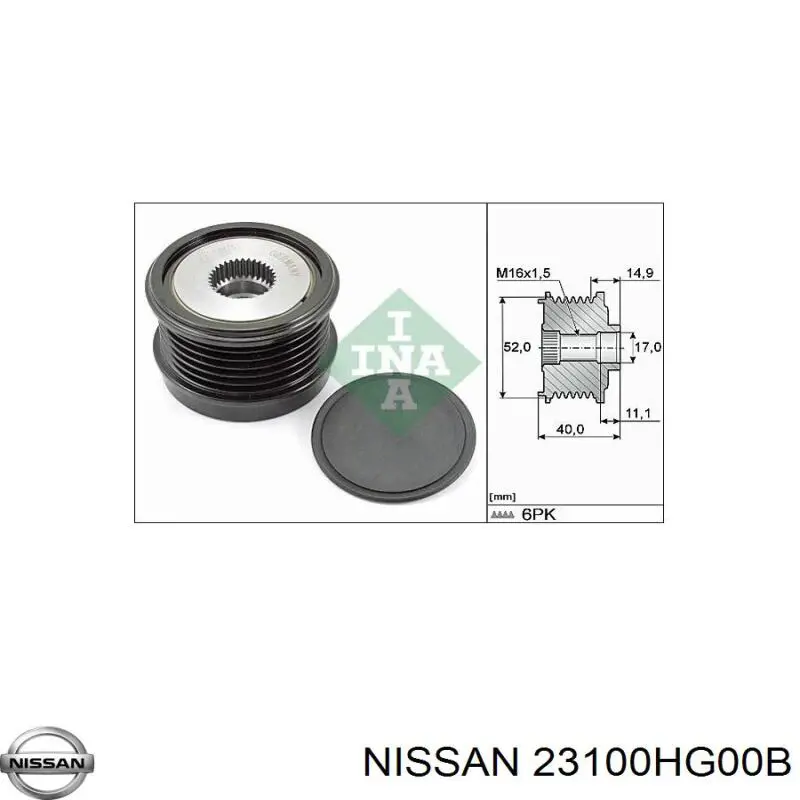 23100HG00B Nissan/Infiniti Gerador