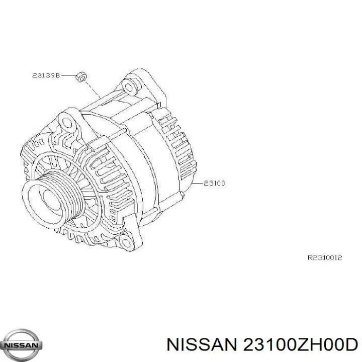 Compre 23100ZH00C Nissan/Infiniti Gerador