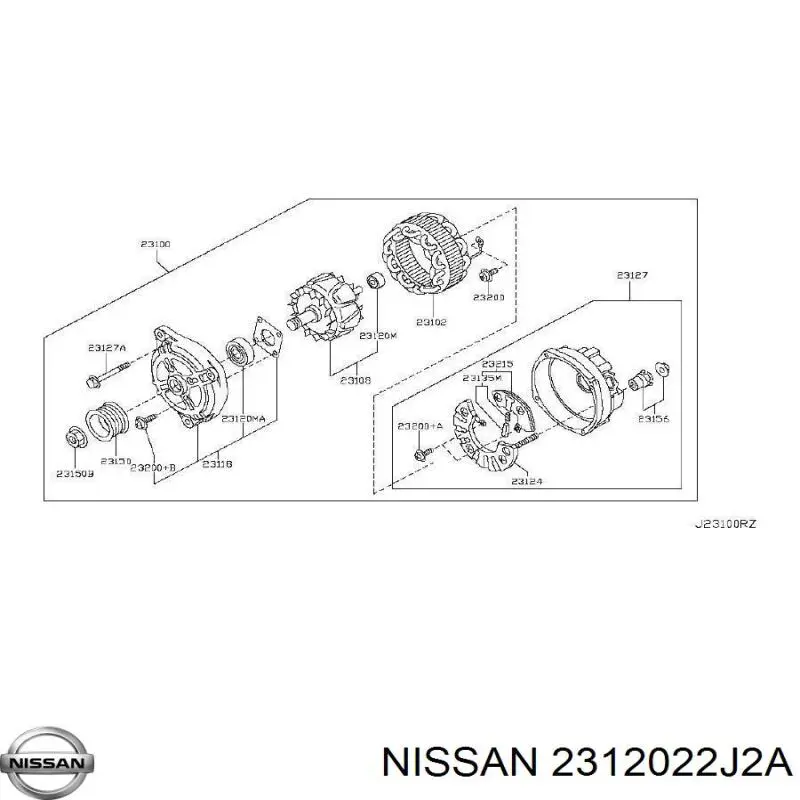 Rolamento do gerador Nissan/Infiniti 2312022J2A preço, a partir de 6,12 USD