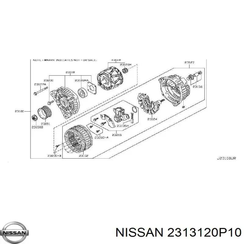  Nissan/Infiniti 2313120P10 preço, a partir de 32,70 USD
