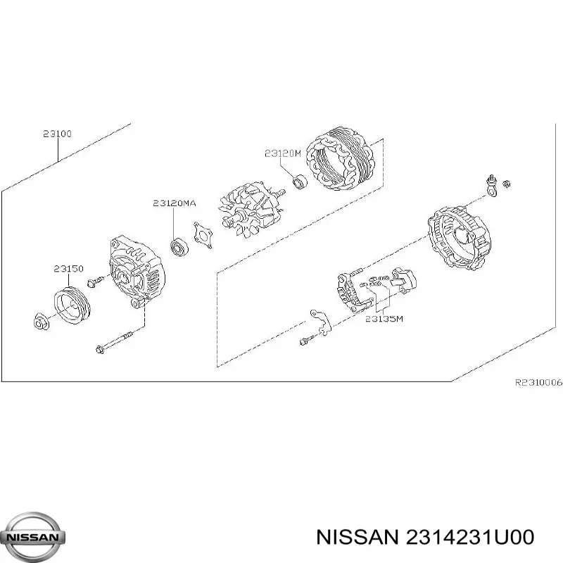 Compre 2314231U00 Nissan/Infiniti 