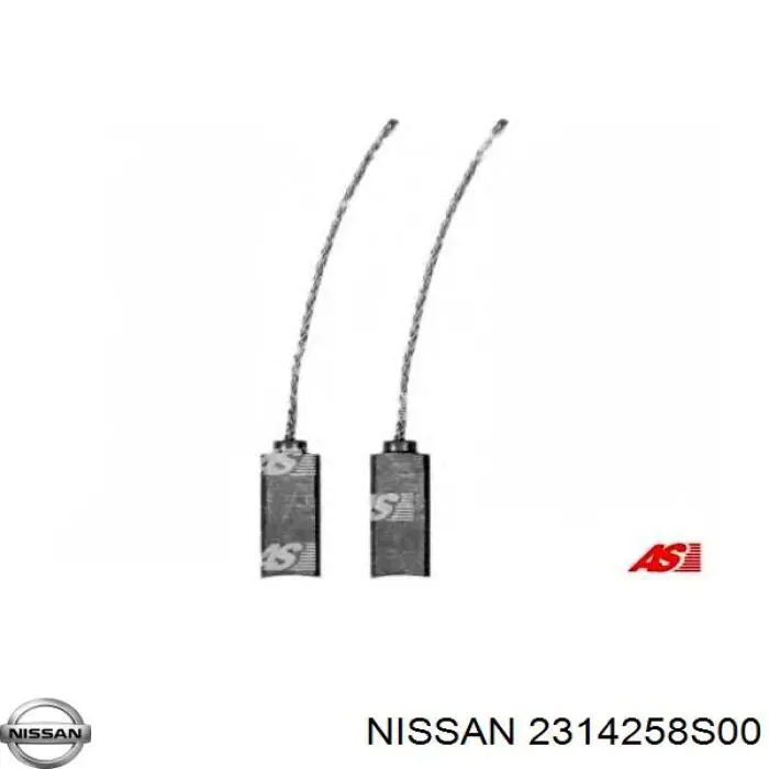 Escova do gerador 2314258S00 Nissan/Infiniti