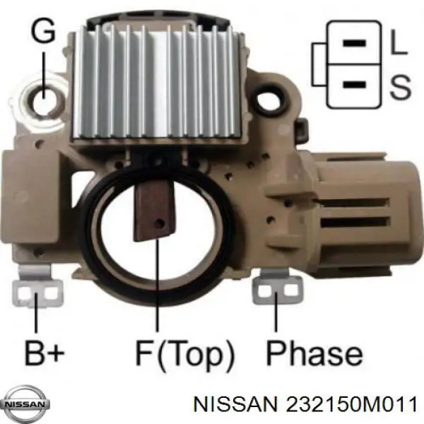 Compre 232150M011 Nissan/Infiniti Relê-regulador do gerador (relê de carregamento)