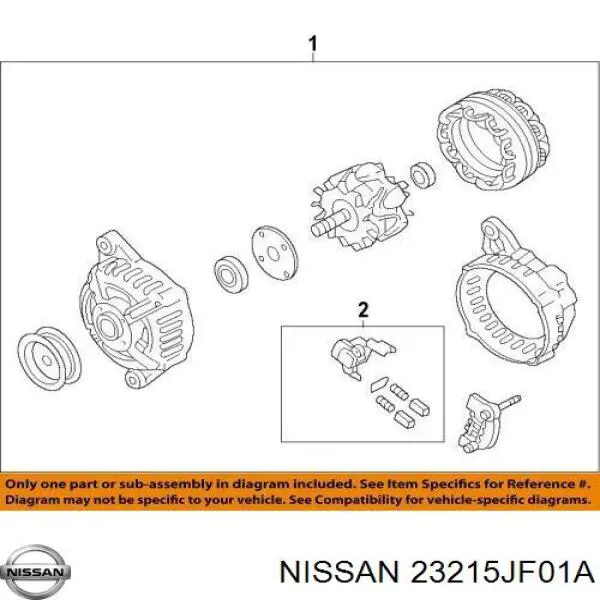 Compre 23215JF01A Nissan/Infiniti Relê-regulador do gerador (relê de carregamento)