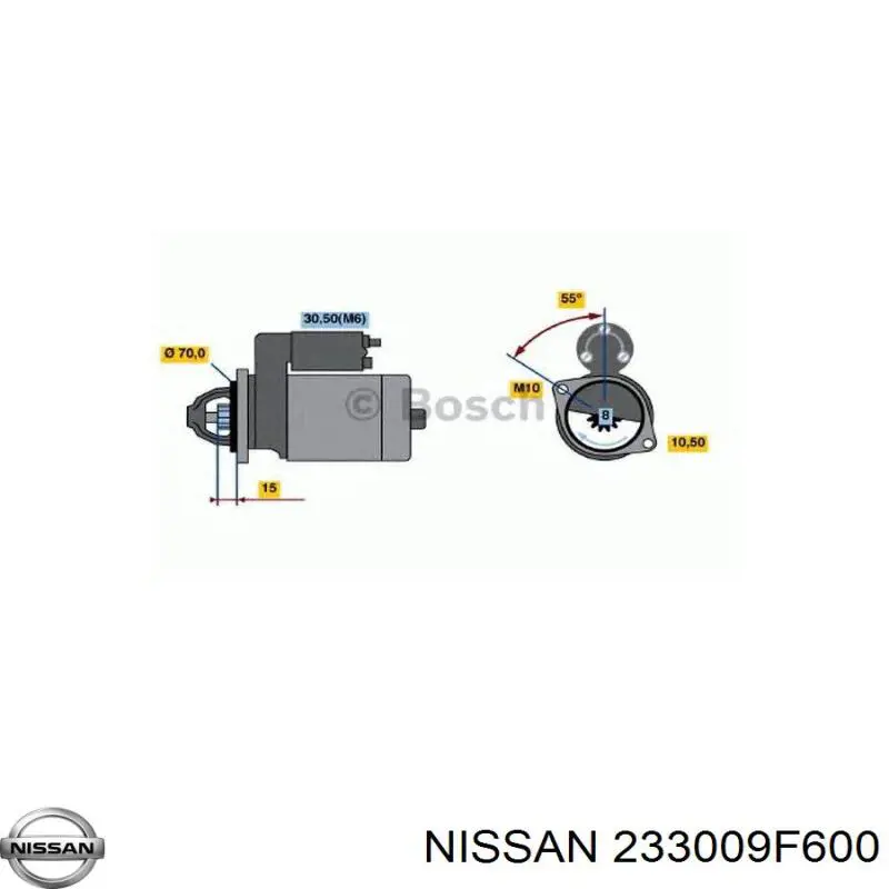 233009F600 Nissan/Infiniti Motor de arranco