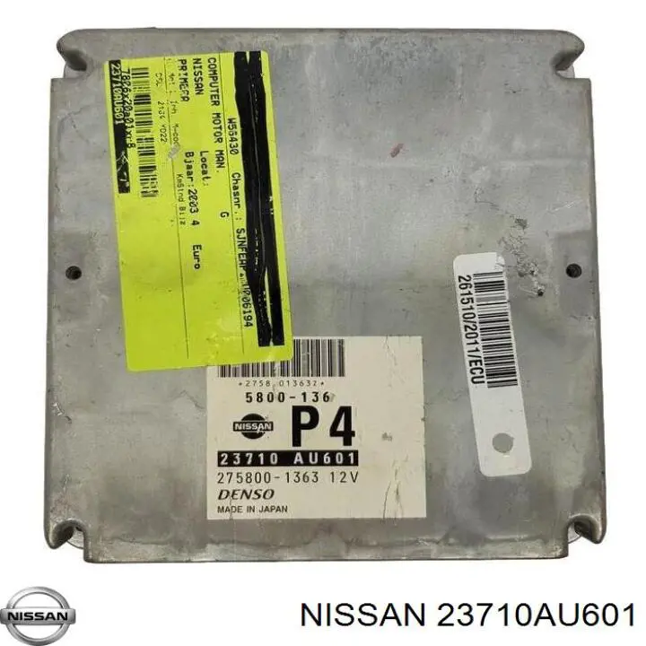 23710AU601 Nissan/Infiniti Módulo de direção (Centralina eletrônica) de motor
