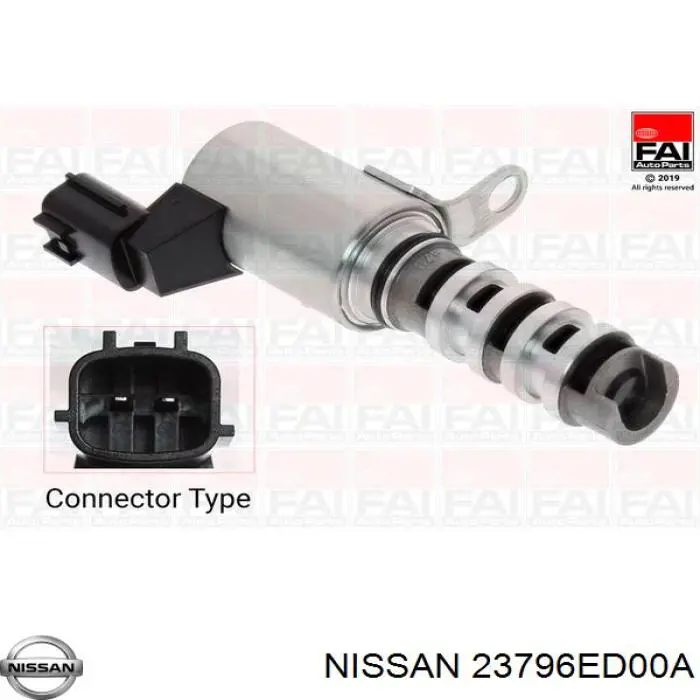 Compre 237963AA0A Nissan/Infiniti Válvula eletromagnética de posição (de fases) da árvore distribuidora
