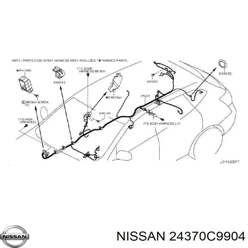  Nissan/Infiniti 24370C9904 preço, a partir de 48,57 USD