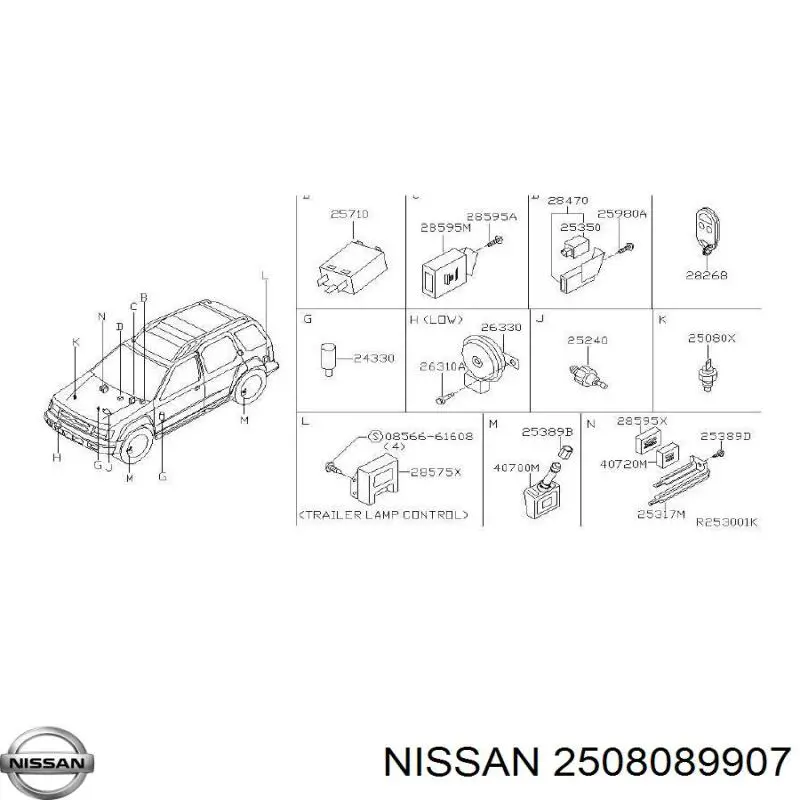 Sensor de temperatura do fluido de esfriamento Nissan/Infiniti 2508089907 preço, a partir de 10,16 USD