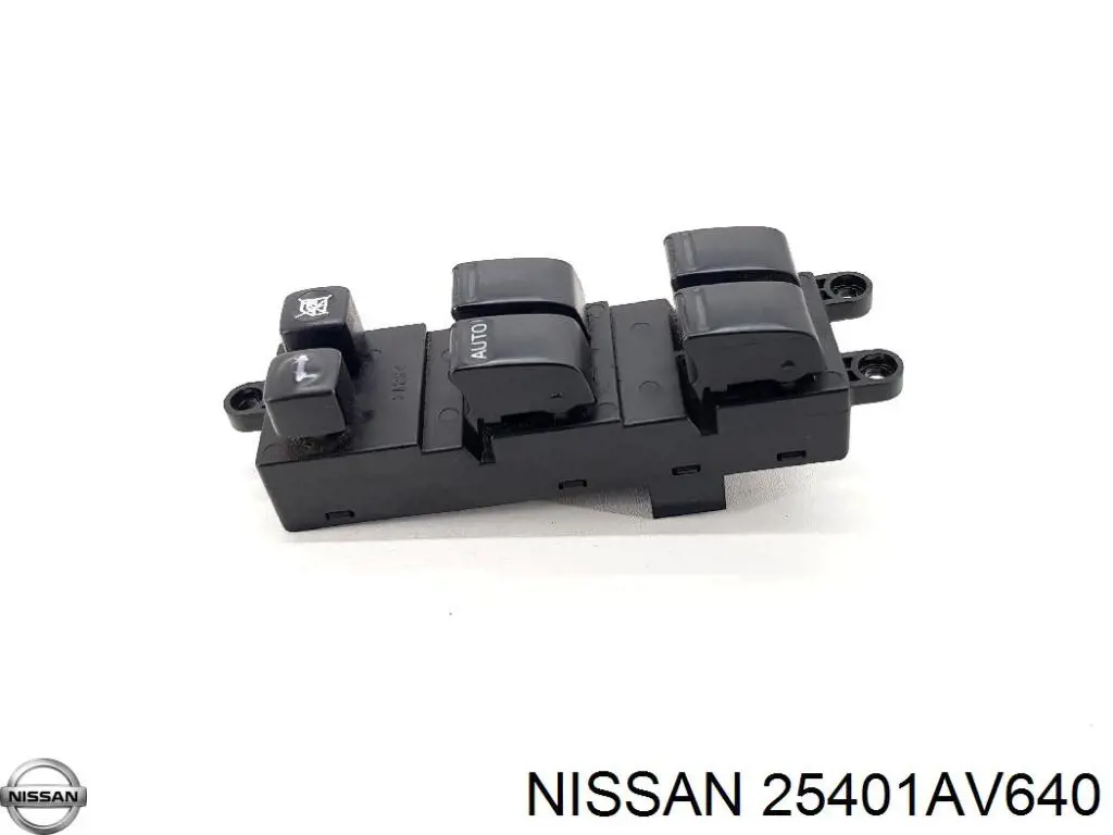 25401AV640 Nissan/Infiniti Unidade de botões dianteira esquerda de controlo de elevador de vidro