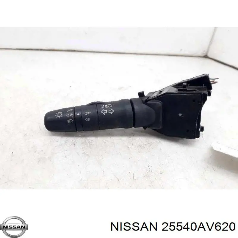 25540AV620 Nissan/Infiniti Comutador esquerdo instalado na coluna da direção