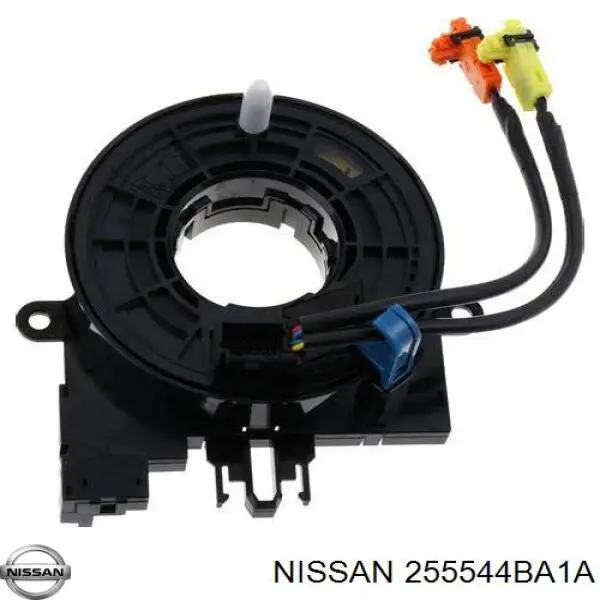 255544BA1A Nissan/Infiniti Anel AIRBAG de contato, cabo plano do volante