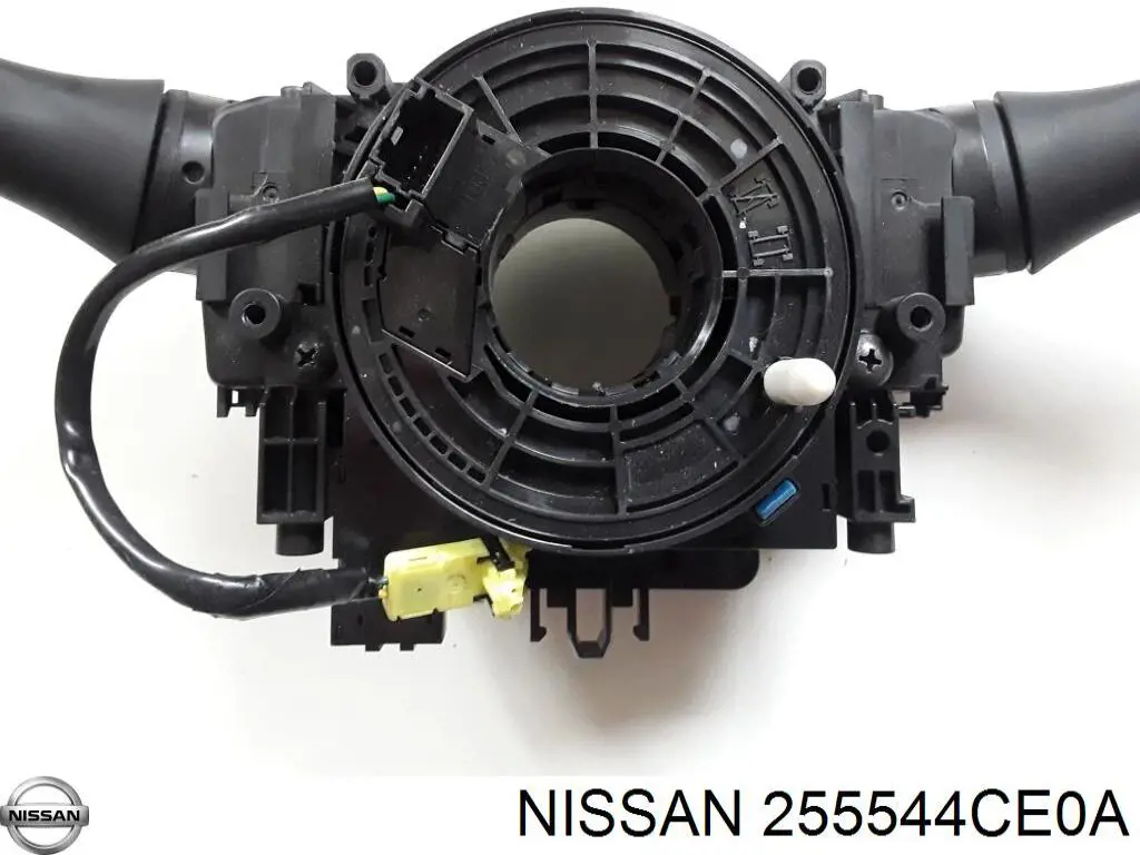 255544CE0A Nissan/Infiniti Anel AIRBAG de contato, cabo plano do volante