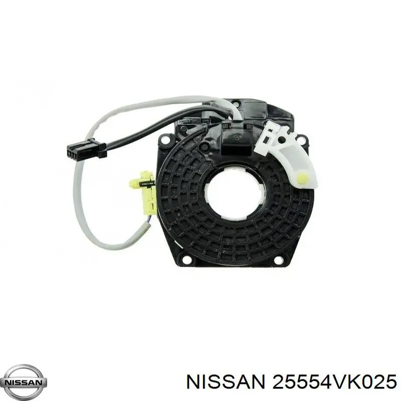 25554VK025 Nissan/Infiniti Anel AIRBAG de contato, cabo plano do volante