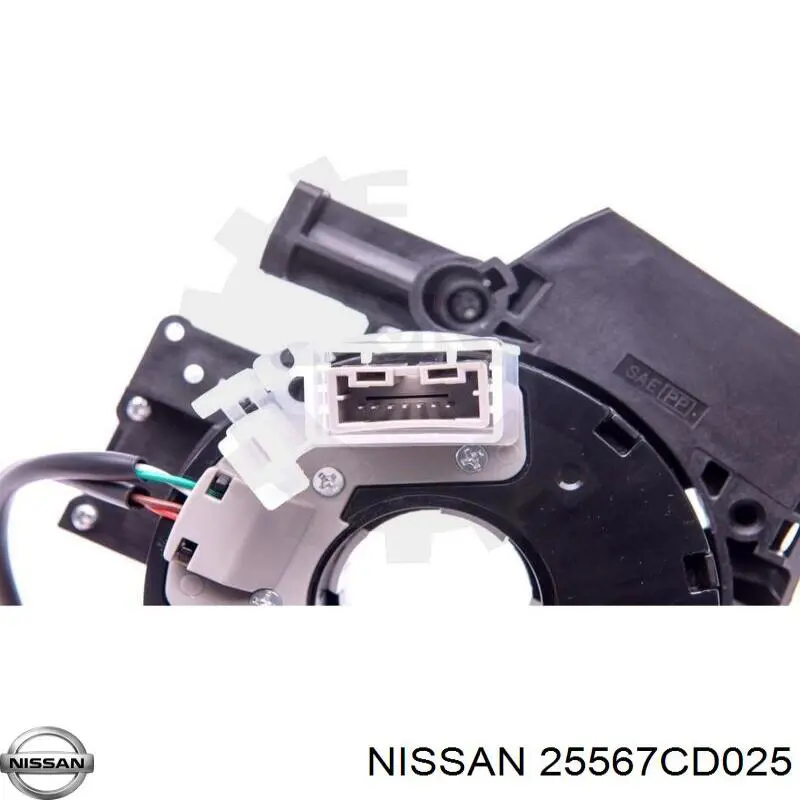 Compre 25567CD025 Nissan/Infiniti Comutador instalado na coluna da direção, parte central