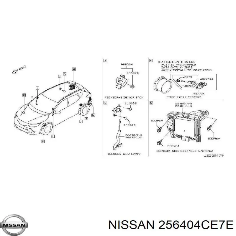 Sensor de posição da árvore distribuidora Nissan/Infiniti 256404CE7E preço, a partir de 54,48 USD