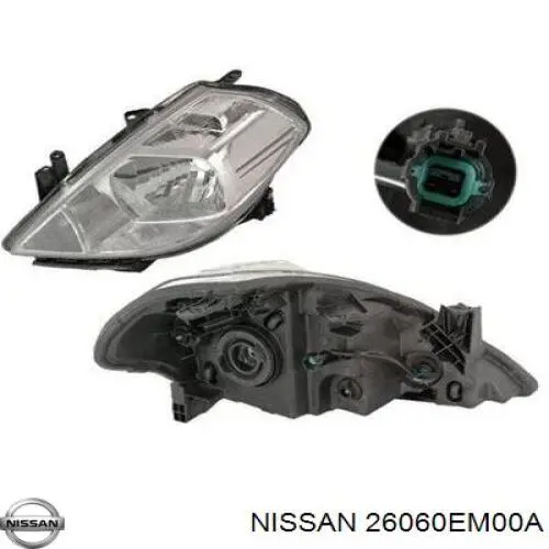 Luz esquerda Nissan/Infiniti 26060EM00A preço, a partir de 129,40 USD
