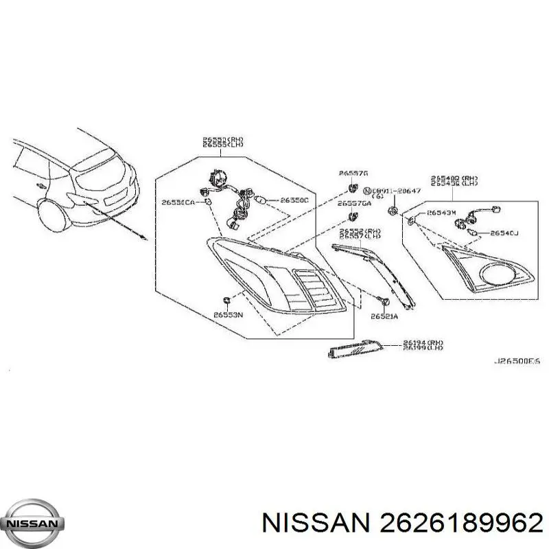  Nissan/Infiniti 2626189962 preço, a partir de 12,35 USD