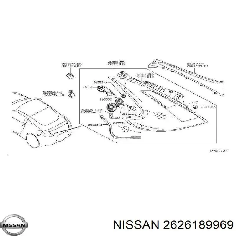  Nissan/Infiniti 2626189969 preço, a partir de 32,70 USD