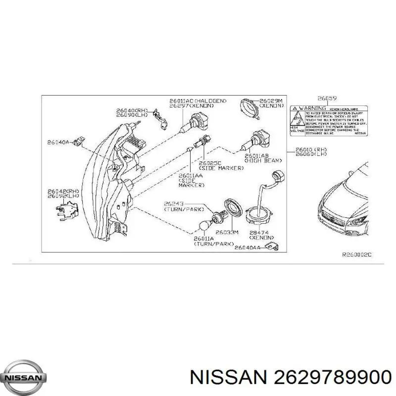 Compre 2629789900 Nissan/Infiniti 