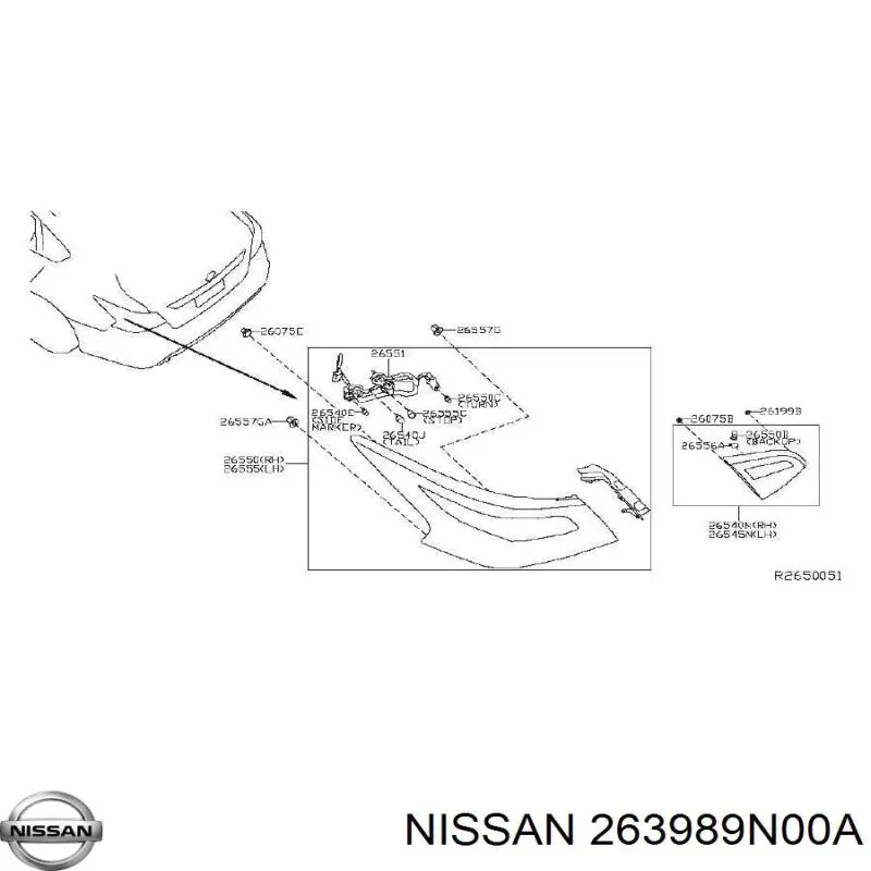 Compre 263989N00A Nissan/Infiniti 