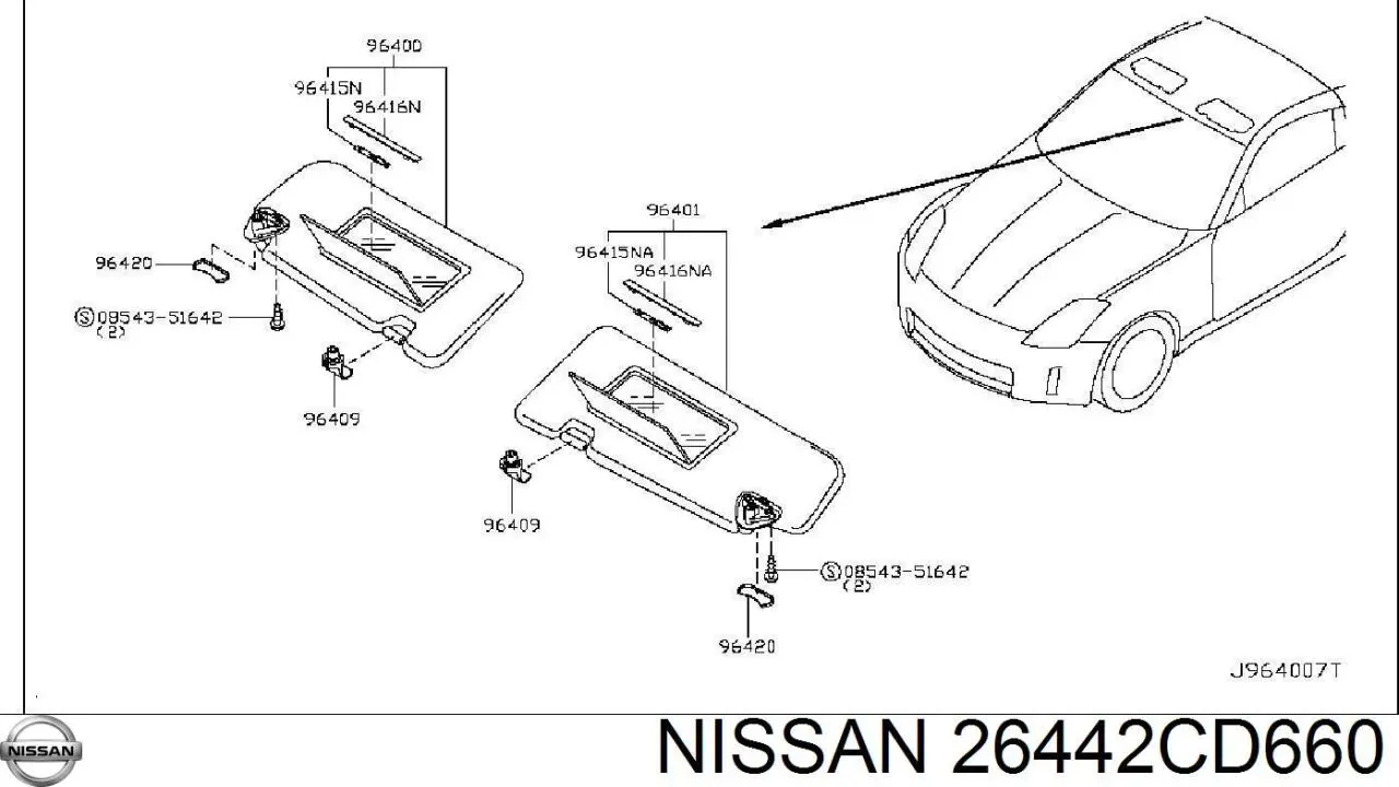  Nissan/Infiniti 26442CD660 preço, a partir de 39,52 USD