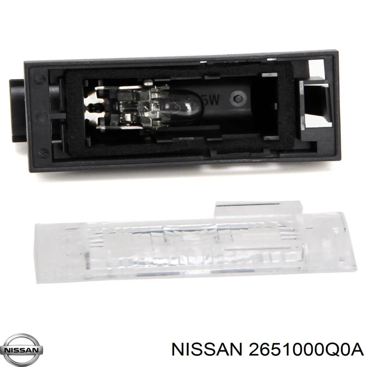 Compre 2651000Q0A Nissan/Infiniti Lanterna da luz de fundo de matrícula traseira