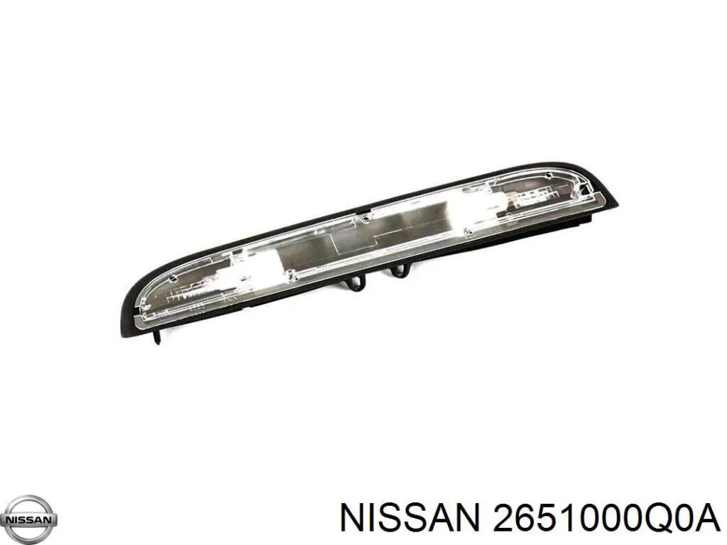 2651000Q0A Nissan/Infiniti Lanterna da luz de fundo de matrícula traseira
