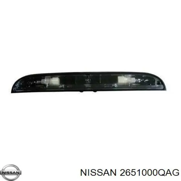 Lanterna da luz de fundo de matrícula traseira 2651000QAG Nissan/Infiniti