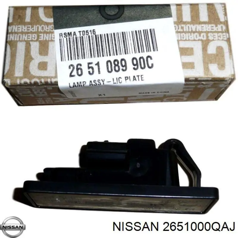 Lanterna da luz de fundo de matrícula traseira Renault (RVI) 8200434685 preço, a partir de 32,40 USD