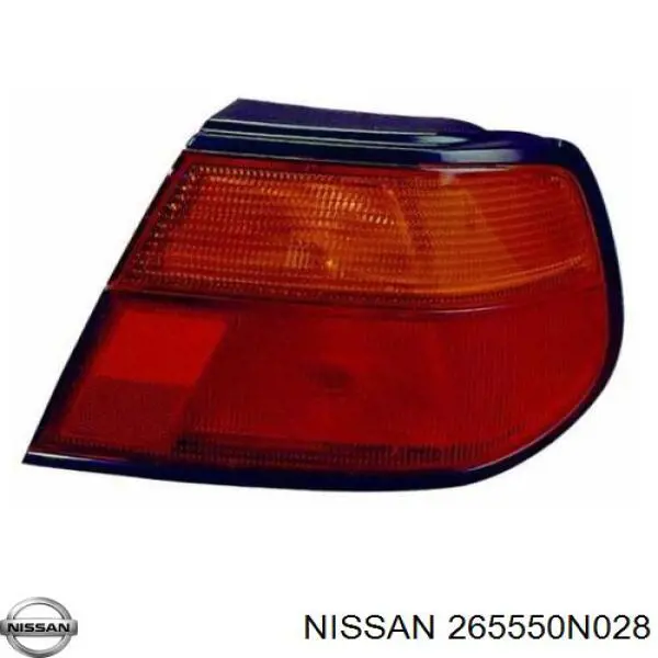 265550N028 Nissan/Infiniti Lanterna traseira esquerda externa