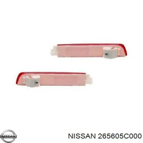 Retrorrefletor (refletor) do pára-choque traseiro direito Nissan/Infiniti 265605C000 preço, a partir de 36,99 USD