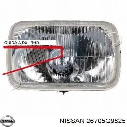 26705G9825 Nissan/Infiniti Luz esquerda