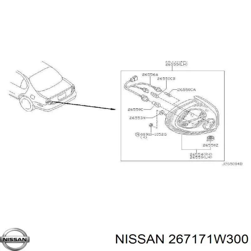  Nissan/Infiniti 267171W300 preço, a partir de 15,69 USD