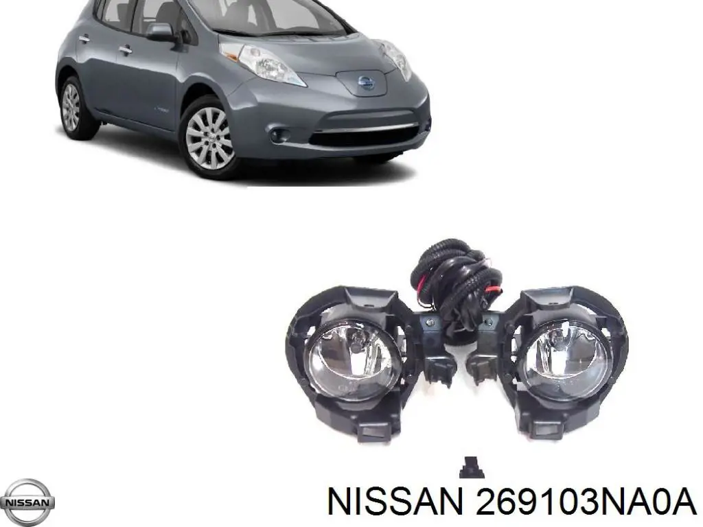 269103NA0A Nissan/Infiniti Consola de fixação das luzes de nevoeiro direitas