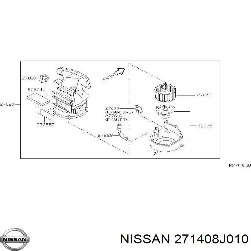 Radiador de forno (de aquecedor) para Nissan Altima L31 