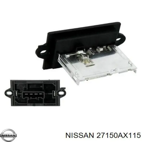Resistor (resistência) de ventilador de forno (de aquecedor de salão) Nissan/Infiniti 27150AX115 preço, a partir de 37,69 USD