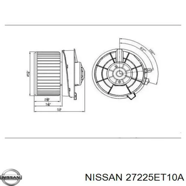 Motor de ventilador de forno (de aquecedor de salão) Nissan/Infiniti 27225ET10A preço, a partir de 88,53 USD